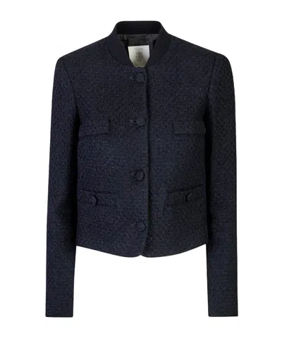 Eleventy Long-sleeved Jacket In Blue