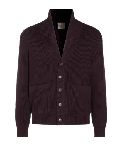 Eleventy Long-sleeved Knitwear In Brown