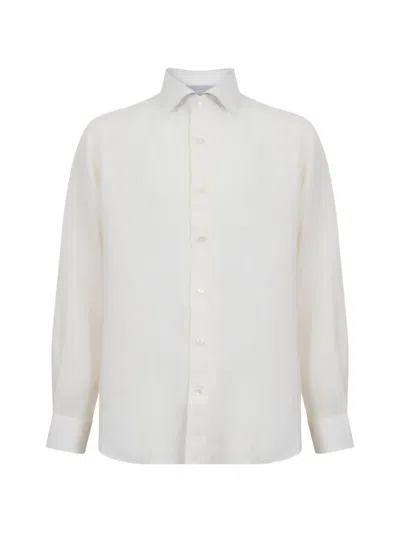 Eleventy Long-sleeved Shirt In White