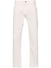Eleventy Slim Fit Light Sand Jeans With Five-pocket Design In Neutrals