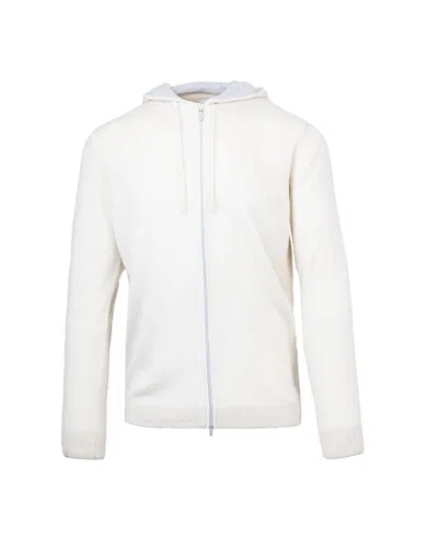 ELEVENTY BEIGE FULL ZIP SWEATER