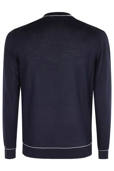 Eleventy Maglia Girocollo In Blue