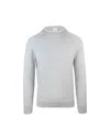 Eleventy Mock Neck Sweater With Ribbed Detailing And Contrast Accents