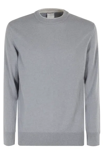 Eleventy Maglia Girocollo Tipping In Grey