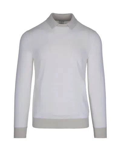 ELEVENTY MAGLIA IN LANA VERGINE IVORY