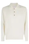 Eleventy Maglia Polo 4 Bottoni In White