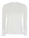Eleventy White Crewneck T-shirt In White