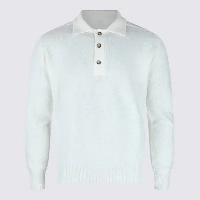Eleventy Long Sleeve Sweater In White