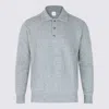 Eleventy Ribbed Crewneck Sweater With Cuffs And Hem In Gray
