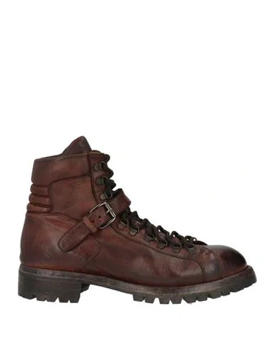 Eleventy Man Ankle Boots Brown Size 9 Leather