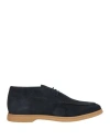 Eleventy Man Ankle Boots Midnight Blue Size 8 Leather In Black