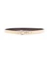 Eleventy Man Belt Beige Size 38 Leather, Metal In Beige