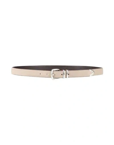 Eleventy Man Belt Beige Size 42 Leather
