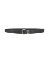 Eleventy Man Belt Black Size 42 Leather