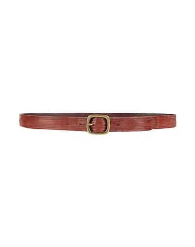 Eleventy Man Belt Brown Size 38 Leather In Brown