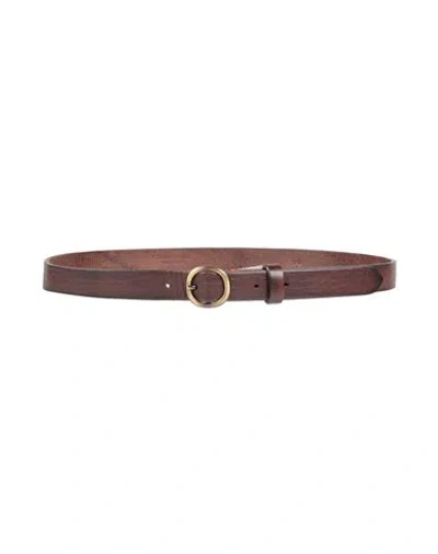 Eleventy Man Belt Cocoa Size 38 Leather In Brown