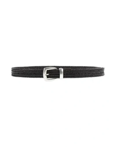 Eleventy Man Belt Dark Brown Size 36 Leather