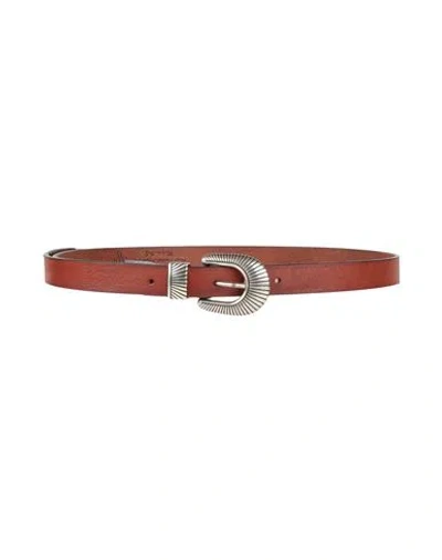 Eleventy Man Belt Dark Brown Size 38 Leather