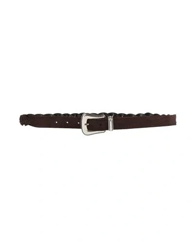 Eleventy Man Belt Dark Brown Size 38 Leather