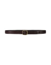 Eleventy Man Belt Dark Brown Size 38 Leather In Brown