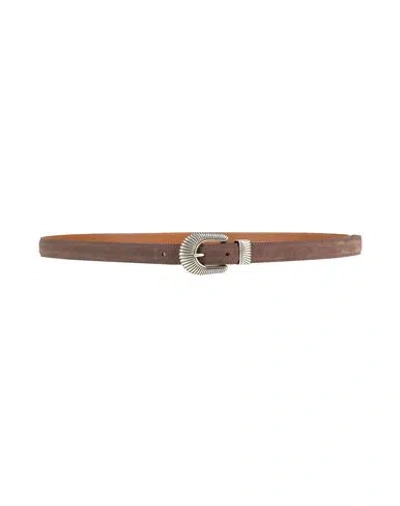 Eleventy Man Belt Dark Brown Size 43 Soft Leather