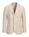 Eleventy Man Blazer Beige Size 40 Alpaca Wool, Polyamide, Linen In Beige