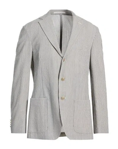 Eleventy Man Blazer Blue Size 40 Wool, Elastane In Gray