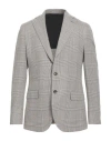 Eleventy Man Blazer Brown Size 46 Cotton, Viscose In Gray
