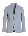 Eleventy Man Blazer Grey Size 40 Cotton, Cashmere, Elastane In Gray