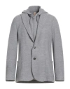 Eleventy Man Blazer Grey Size 44 Wool, Polyester, Polyurethane