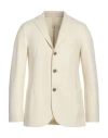 Eleventy Man Blazer Ivory Size 38 Wool, Polyamide In White