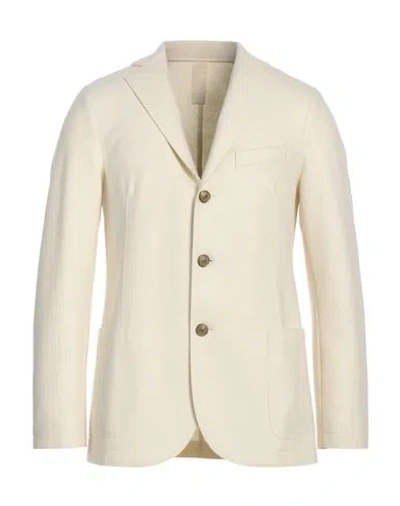 Eleventy Man Blazer Ivory Size 38 Wool, Polyamide In White