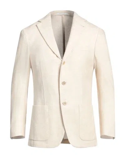 Eleventy Man Blazer Ivory Size 40 Wool, Cashmere