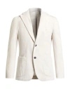 Eleventy Man Blazer Ivory Size 42 Cotton, Cashmere, Elastane In White