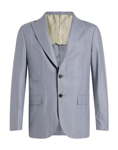 Eleventy Man Blazer Light Blue Size 42 Wool, Silk, Cashmere
