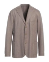 Eleventy Man Blazer Light Brown Size 46 Wool, Polyamide In Beige