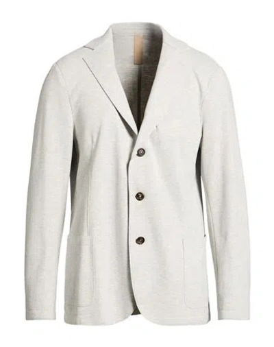 Eleventy Man Blazer Light Grey Size 36 Polyester, Viscose, Polyamide, Elastane In Gray