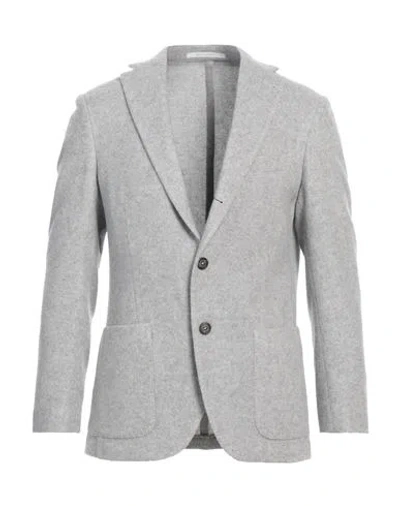 Eleventy Man Blazer Light Grey Size 38 Wool, Cashmere
