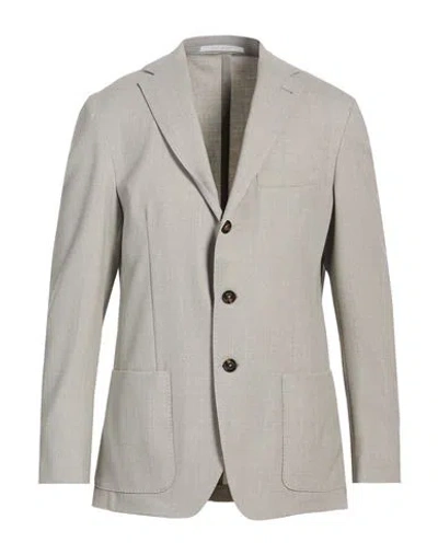 Eleventy Man Blazer Light Grey Size 38 Wool, Elastane In Gray