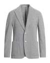 Eleventy Man Blazer Light Grey Size 40 Cotton, Polyester