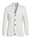 Eleventy Man Blazer Light Grey Size 40 Viscose, Polyester, Polyamide, Elastane In Gray
