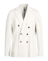 Eleventy Man Blazer Light Grey Size 42 Viscose, Polyester, Polyamide, Elastane In Gray