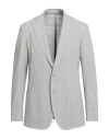 Eleventy Man Blazer Light Grey Size 44 Wool, Elastane In Gray