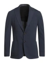 Eleventy Man Blazer Midnight Blue Size 38 Cotton, Polyester In Blue