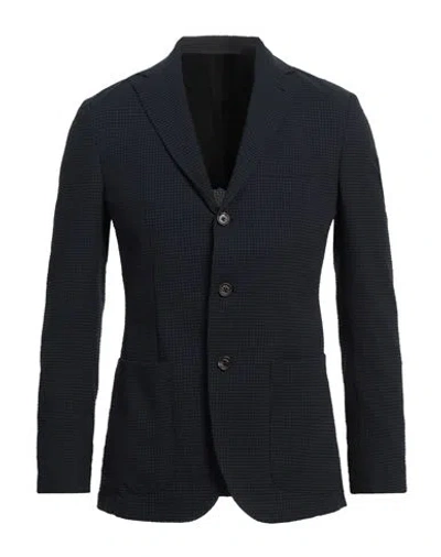 Eleventy Man Blazer Midnight Blue Size 44 Polyester