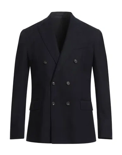Eleventy Man Blazer Midnight Blue Size 46 Cashmere, Elastane