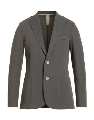 Eleventy Man Blazer Military Green Size 42 Cotton, Polyamide, Elastane In Multi