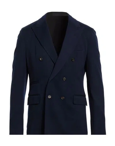 Eleventy Man Blazer Navy Size 38 Wool In Blue