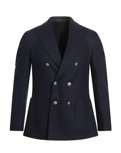 Eleventy Man Blazer Navy Size 40 Wool, Cashmere, Elastane