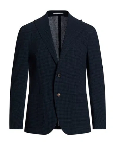 Eleventy Man Blazer Navy Size 48 Polyester In Blue